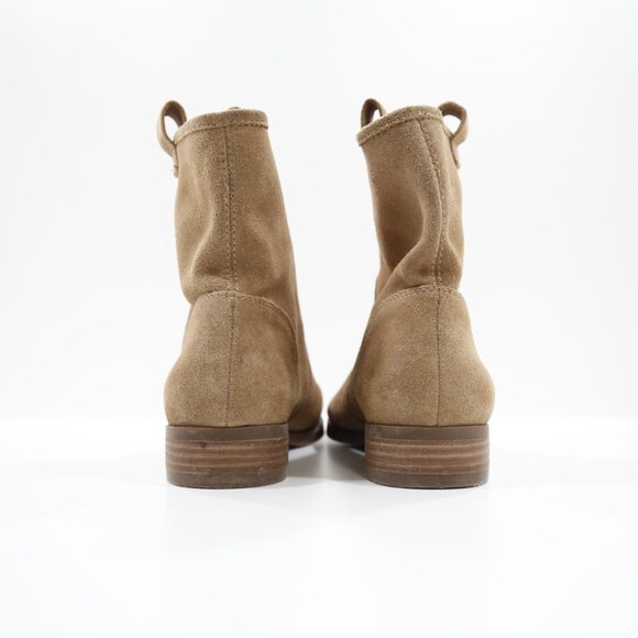 Sole Society Natasha Brown Suede Leather Flat Slouchy Ankle Boots - 7.5/EU 38 - Picture 4 of 7